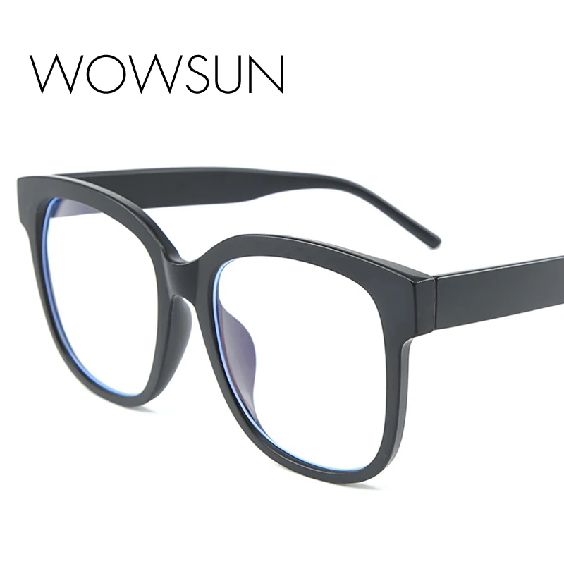 WOWSUN, новинка, анти-синий светильник, для женщин и мужчин, очки, модные, радиационная защита, прозрачные очки, дизайнерская оптическая оправа A457