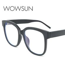 WOWSUN, новинка, анти-синий светильник, для женщин и мужчин, очки, модные, радиационная защита, прозрачные очки, дизайнерская оптическая оправа A457