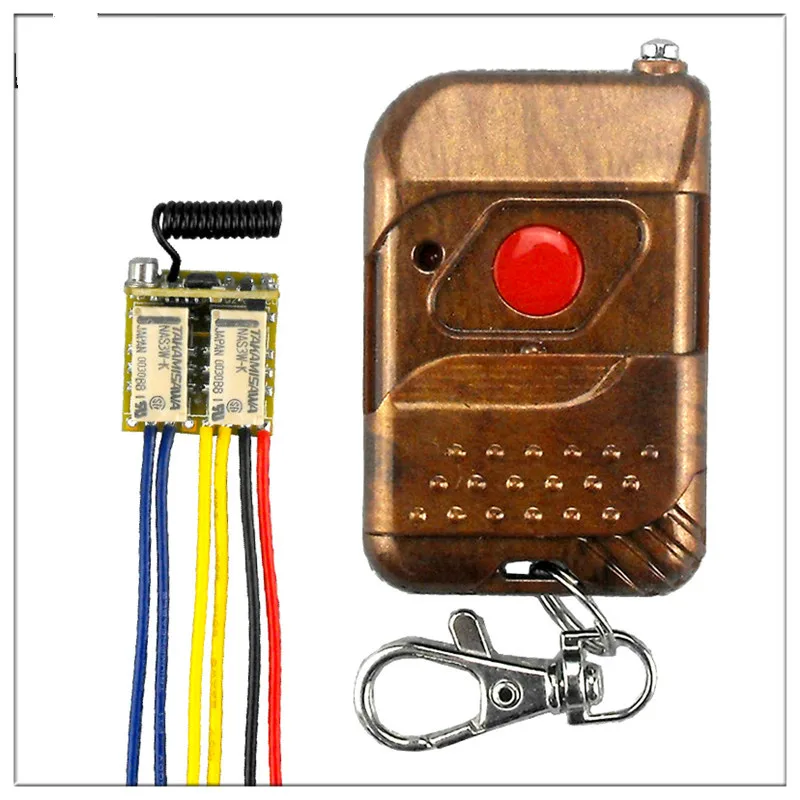 Merk Mini RF DC3.7V om 24 V 2 релис Draadloze Afstandsbediening Schakelaar 12 v обучающий контроллер 433 mhz ontvanger+ Zender