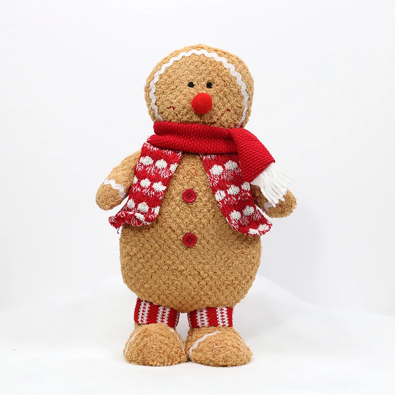 Gingerbread man plush Christmas gift soft doll tree decoration kawaii kid Man Stuffed Doll | Игрушки и хобби