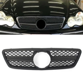 

Car Front Mesh Grille Grill For Mercedes Benz C-Class W203 C280 C320 C240 C200 2000 2001 2002 2003 2004 2005 2006 Matt Black