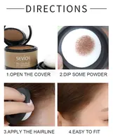 Poudre d'ombre à cheveux, réparation modifiée, poudre de coupe, maquillage, correcteur de cheveux, couverture naturelle, contrôle des bords de beauté 4
