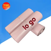 

Light Pink Poly Mailer Express Bag With handle Envelope Plastic Shipping Self Delivery Packing Clothing Post Courier Custom Logo