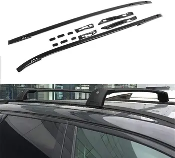 

2Pcs Aluminum Roof Side Rail Roof Rack Side Rail Fit for Fits for Land Rover- Discovery Sport 2015-2020 - Black