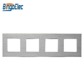 

Bingoelec EU Standard Hot Sale Silver Gold Black 4 Aluminum Frame With Iron Plate 86*299mm