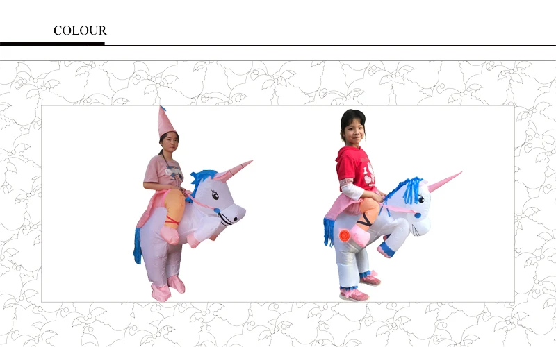 Adults Kids Christmas costume Inflatable Unicorn Costume for Woman Airblown Inflatable Party Dresses