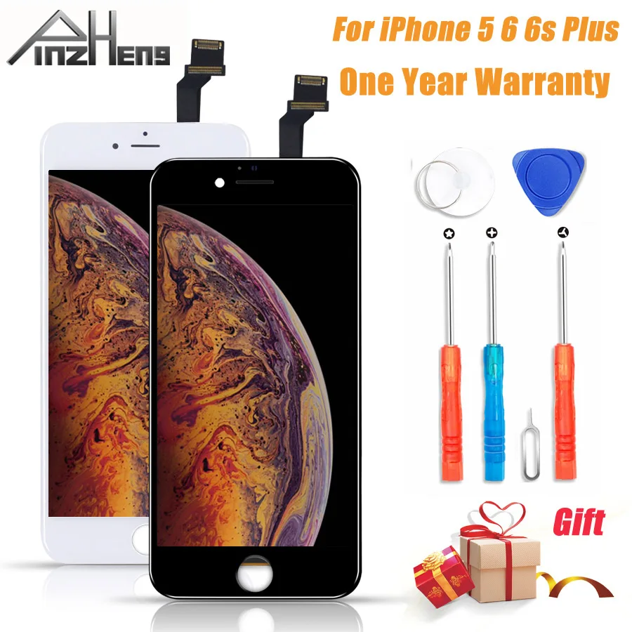 

PINZHENG AAAA No Dead Pixel LCD Screen For iPhone 6 5 6s Plus LCD Display Digitizer 3D Touch Module Replacement Screen LCDS