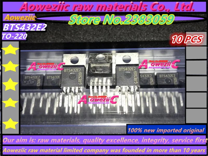 

Aoweziic 100% new imported original BTS432E2E3062A BTS432E2-E3062A BTS432E2 E3062A TO-263 BTS432E2 TO-220 automobile switch chip