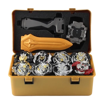 

12Pcs Spinning Tops Games Launcher Grip Sets XD168-21R with Suitcase Kids Toys