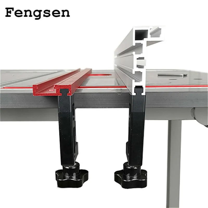 1Pc Woodworking Miter Gauge Backer G Clamps Saw Table Fence Fixing