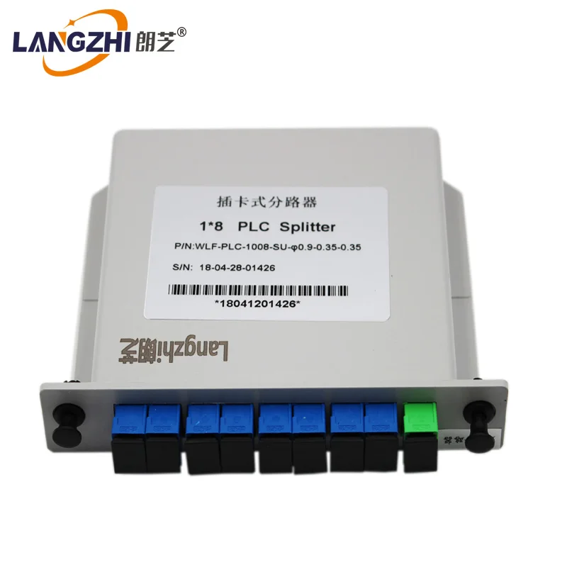 SC UPC PLC 1x8 Сплиттер Волоконно оптический ящик Ftth Plc сплиттер коробка с плоского