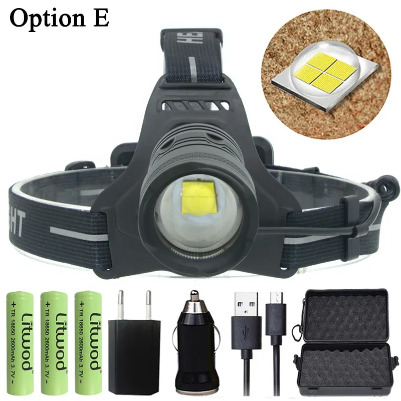 OPtion E Litwod Z30 2808 светодиодный налобный фонарь CREE Xlamp XHP70.2 32 Вт высокомощный xhp50 светодиодный головной фонарь 18650 фонарик - Испускаемый цвет: OPtion E