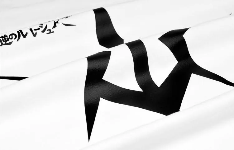 Код Geass Lelouch of the Rebellion, футболка, аниме, известная японская анимация, новинка, летняя мужская футболка, одежда для косплея