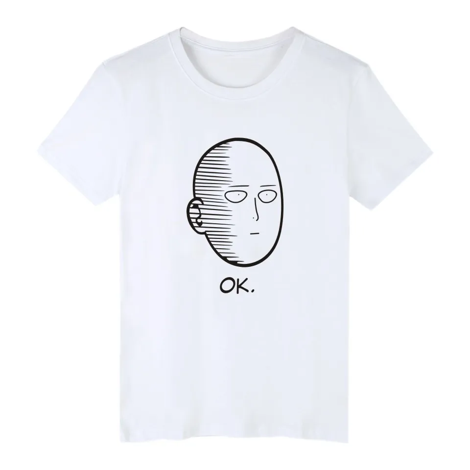 Free Shipping Anime ONE PUNCH-MAN Two dimensions Bald Man Saitama Print T-Shirt Summer Round Neck Short Sleeve