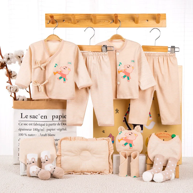 Clothes for Babies Pure Cotton Primary Set Newborns Gift Box Spring And Autumn Centenarians 0-3 Month Men And Women Baby Supplie