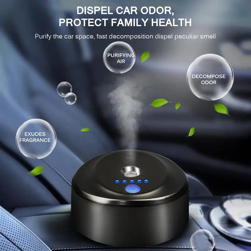 AOZBZ Car Space Aromatherapy Machine Oil Smart Car Automatic Induction Detachable Incense Box Plant Essential Car Aromatherapy