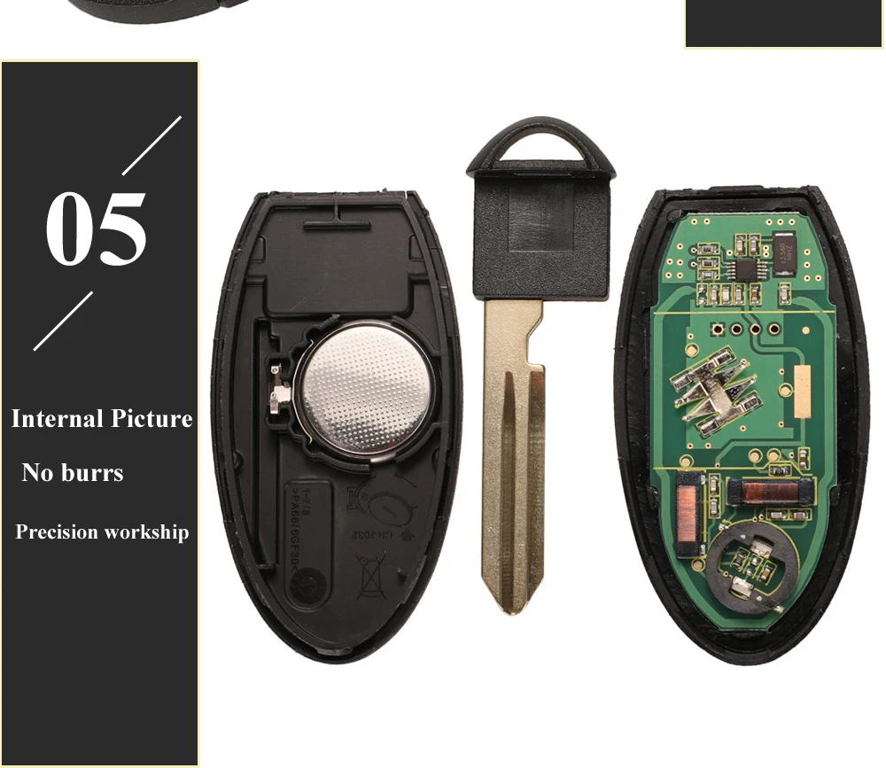 Keyforkess keykeyless per Nissan Patrol Armada 5 pulsanti 433.92Mhz FSK ID46 Pcf7952 Chip Smart Remote Car Key Fob 17 Keyforkess keykeyless per Nissan Patrol Armada 5 pulsanti 433.92Mhz FSK ID46 Pcf7952 Chip Smart Remote Car Key Fob - Hc260d59543a84b8d94f34f70ea0336a7V