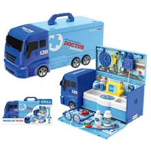 Surwish дети скорая помощь доктор инструменты ролевые медицинские автомобиль комплект со стетоскопом рождественские подарки