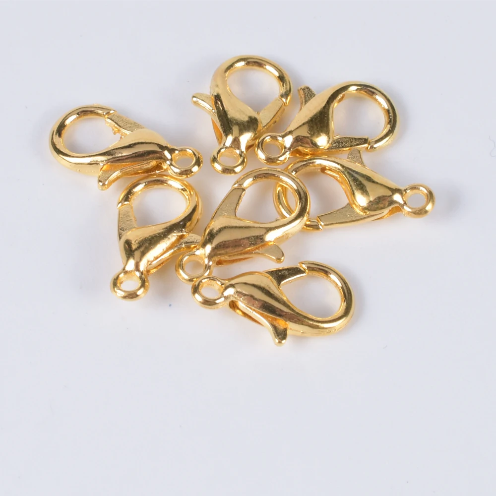 PACK of 10x5mm Alloy Lobster Claw Clasp, Golden Color Metal, Pack of Lobster  Claw Clasps, Standard Clasps, Gold Metal Findings 