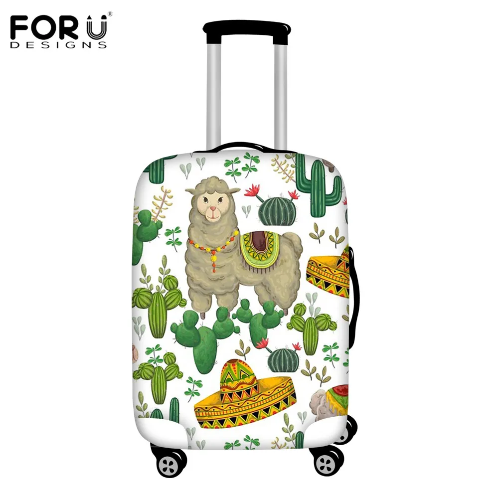 FORUDESIGNS, альпака, лама, аксессуары для путешествий, плотный эластичный чехол для костюма, защитный чехол для багажа, шелковистый чехол для тележки, пылезащитный чехол - Цвет: HXA62