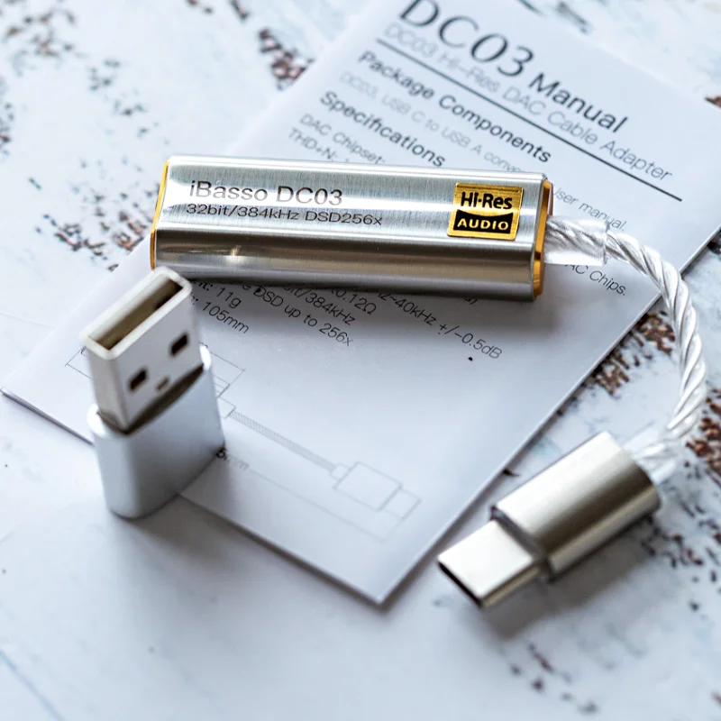 iBasso DC03 Decoding Headphone Amplifier Type C Dual DAC 3 5mm