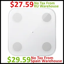 Лучшая цена) Xiaomi mi весы состава тела 2 весы жира 2 цифровой электронный светодиодный экран анализ данных mi home App