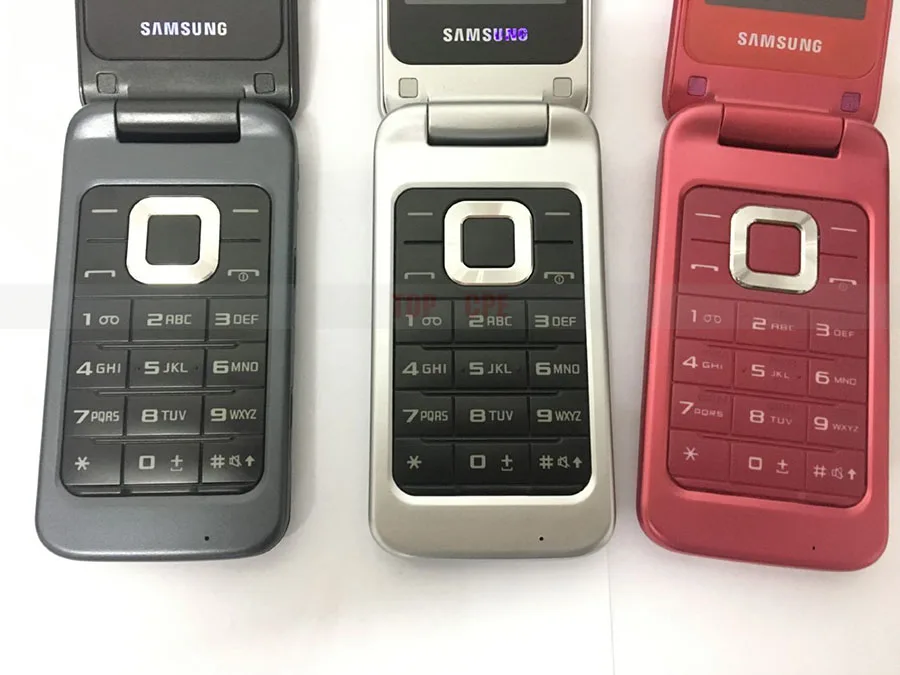 Original Samsung C3520 Unlocked Mobile phone Flip 1.3MP Black/Silver/Pink color 2.4 Hc2611f2813e249e5a8878e3ee68c55fct
