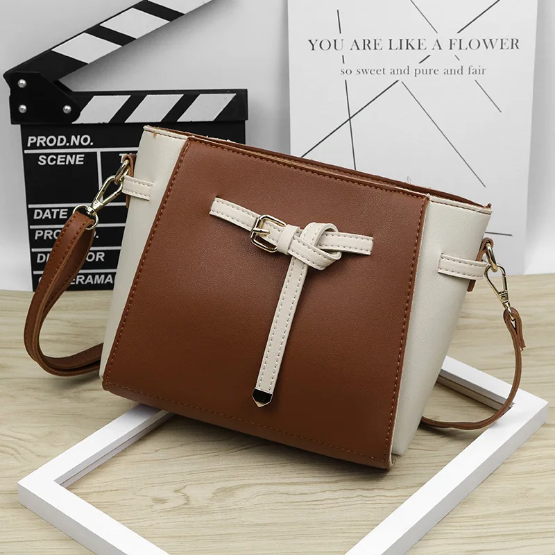 

2018 New Style Korean-style Versatile Shoulder Bucket Bag CHIC Retro MORI Series INS Bag Shoulder Bag