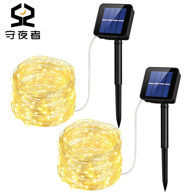 

Solar New Style LED Outdoor Waterproof Light Flashing Light Colorful Lights String Lights Starry Holiday Copper Wire Christmas T