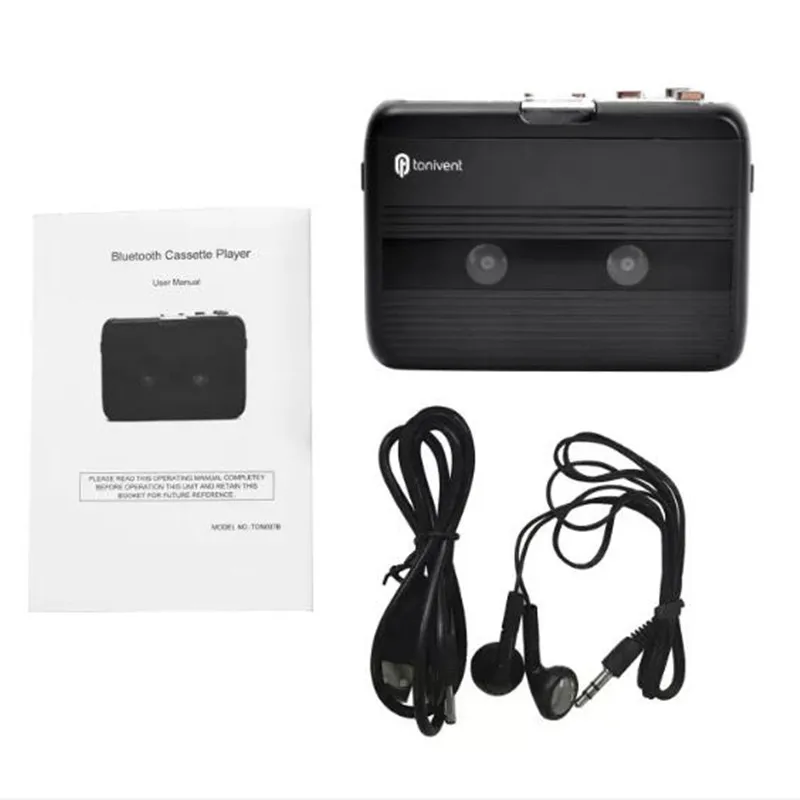 Portable Bluetooth Cassette Player FM Radio Bluetooth Transmitter For Speaker Headphone cassette player