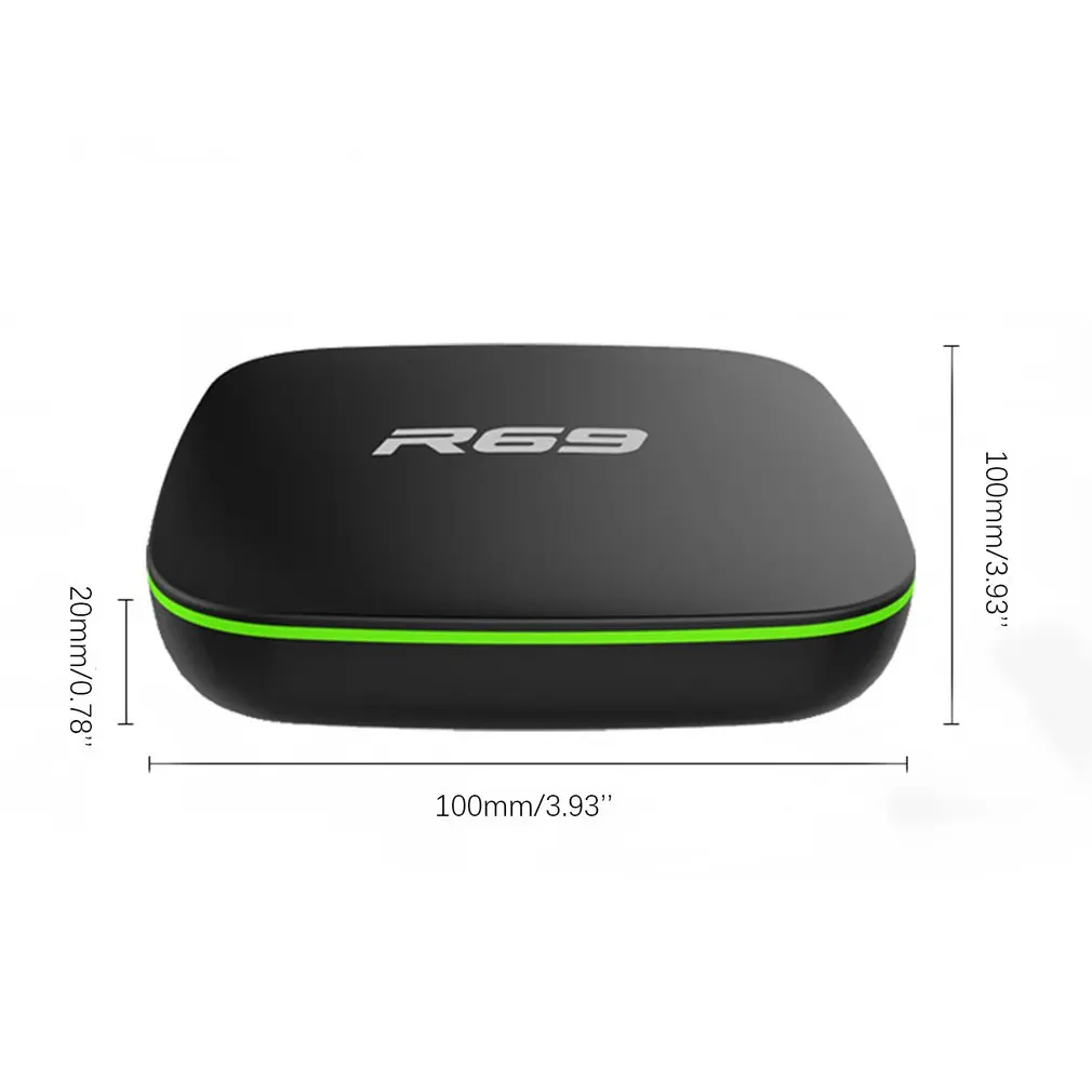 R69 Smart Android 7,1 tv Box 1 ГБ 8 ГБ Allwinner H3 четырехъядерный 2,4G Wifi телеприставка 1080P HD Поддержка 3D медиаплеер