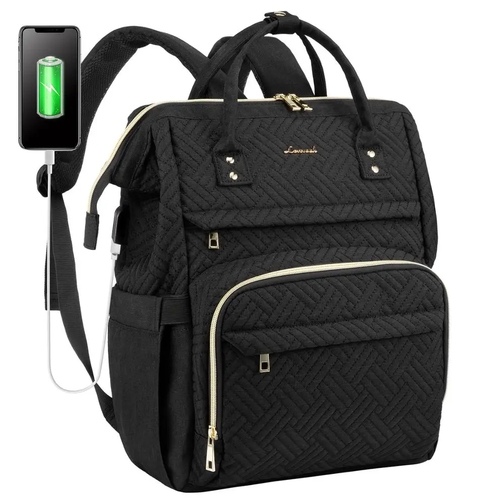 Laptop Backpack School-Bag Usb-Charge Travel-Work Anti-Theft Waterproof Lovevook