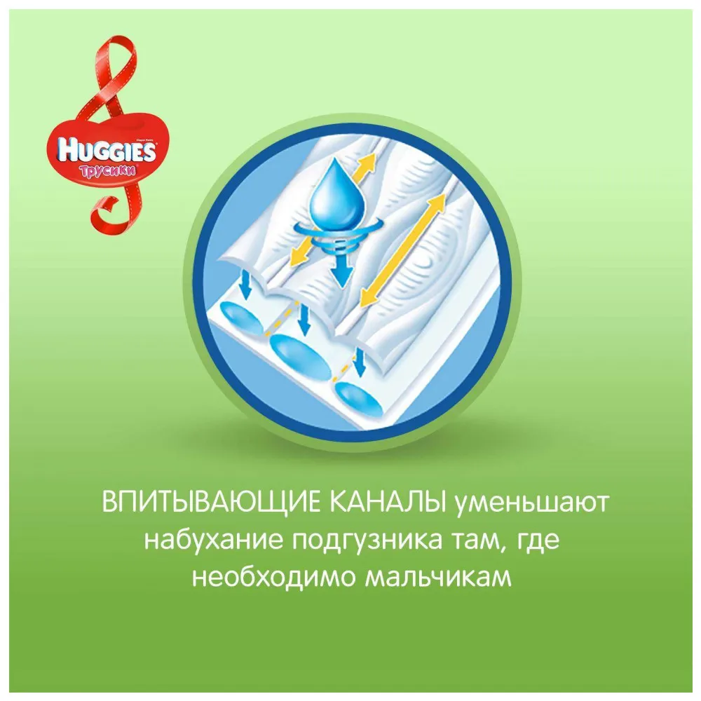 Трусики Huggies для мальчиков 3(7-11 кг) 58 шт