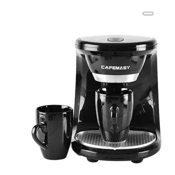 

New Large Capacity Coffee Machine Double Head Kitchen Automatic Mini Coffee Maker Cappuccino Home Travel Tea Extractor