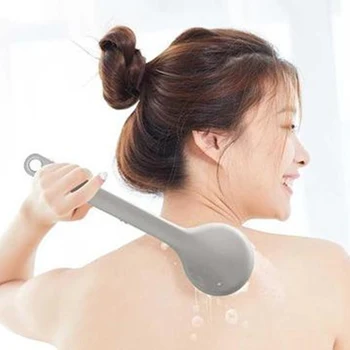 

Skin Exfoliating Spa Cleaning Tool Portable Body Brush Soft Back Scrubber Anti Skid Bathroom Long Handle Sponge Hanging Massage