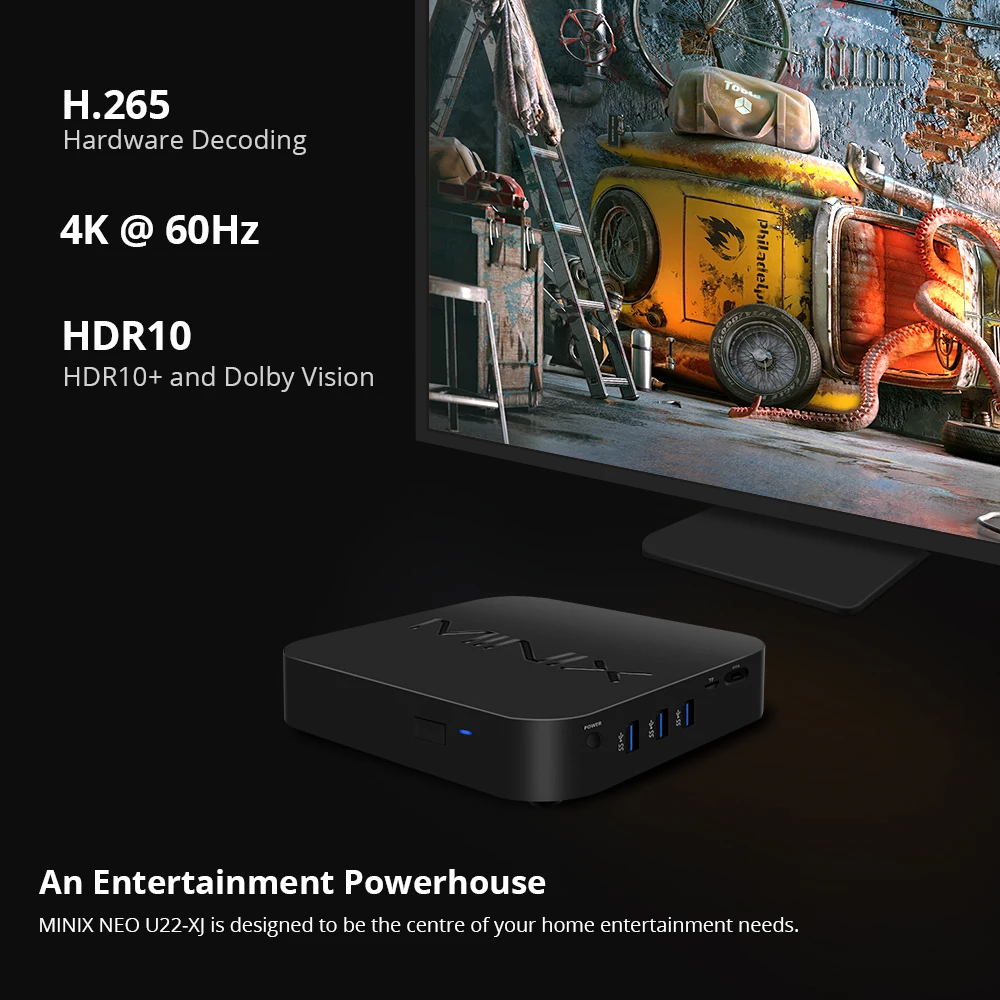 US $169.90 MINIX NEO U22XJ TV BOX Android 90 Box 432GB Smart TV BOX Dolby Vision Dolby Audio 4K TV Box Android Media Hub 24G50G WiFi