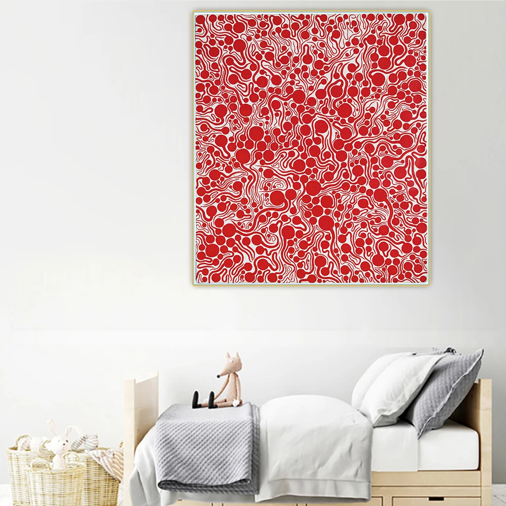 Citon Yayoi Kusama 》 Flame 2 картина маслом на холсте знаменитый художественный постер