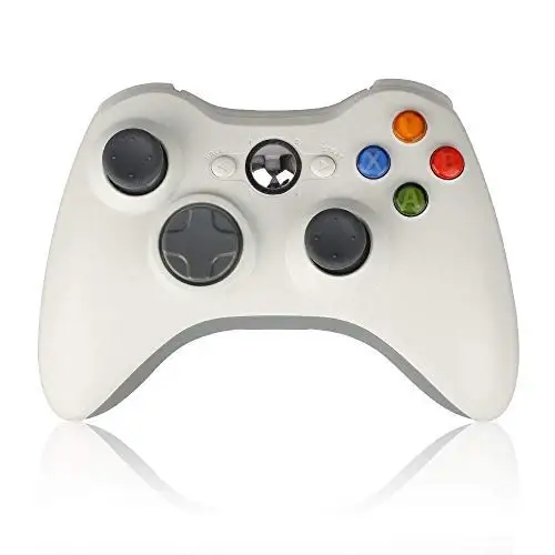 Белый Беспроводной контроллер для Xbox 360, 2,4 ГГц игровой контроллер Джойстик для Xbox& Slim 360 ПК Windows 7,8, 10 - Цвет: Белый