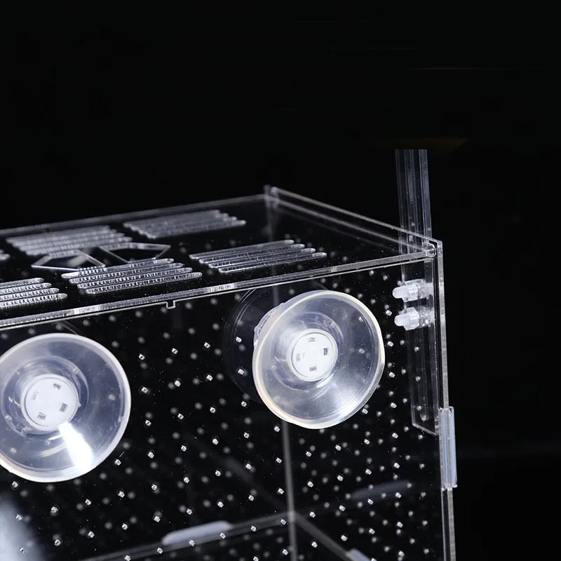 Fish Tank Aquarium Box Small Fish Isolation Net Tropical Breeding Box Production Acrylic Aquarium Supplies 30X20X20CM fish breeding box