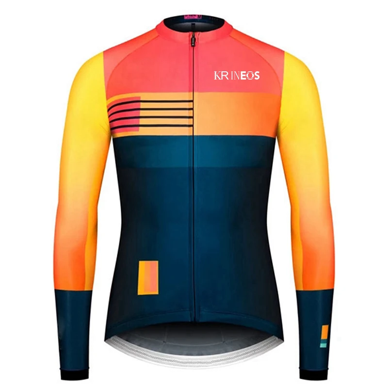 Демисезонная велосипедная одежда с длинными рукавами Мужская Maillot