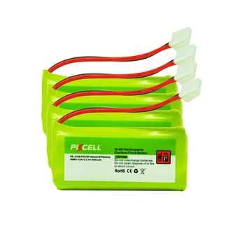 

4Pcs Cordless Phone Battery NI-MH Rechargeable batteries AAA*2 800mAh 2.4V BT184342/BT284342 JST-EHR-2P UL1007 24# Forward Plug