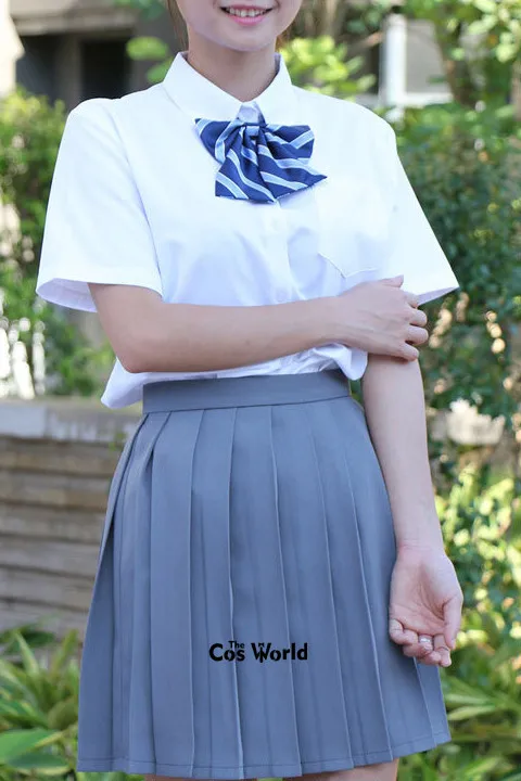 XS-3XL 17 Colors Girl's Japanese Summer High Waist Pleated Skirts For JK School Uniform Students Cloths 4