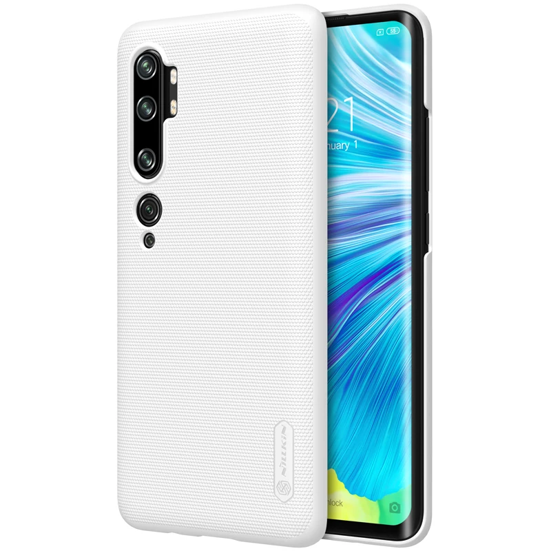 Для Xiaomi mi CC9 Pro Чехол NILLKIN Матовый Щит Жесткий PC задняя крышка протектор чехол для Xiaomi mi Note 10/mi Note 10 Pro - Цвет: Белый