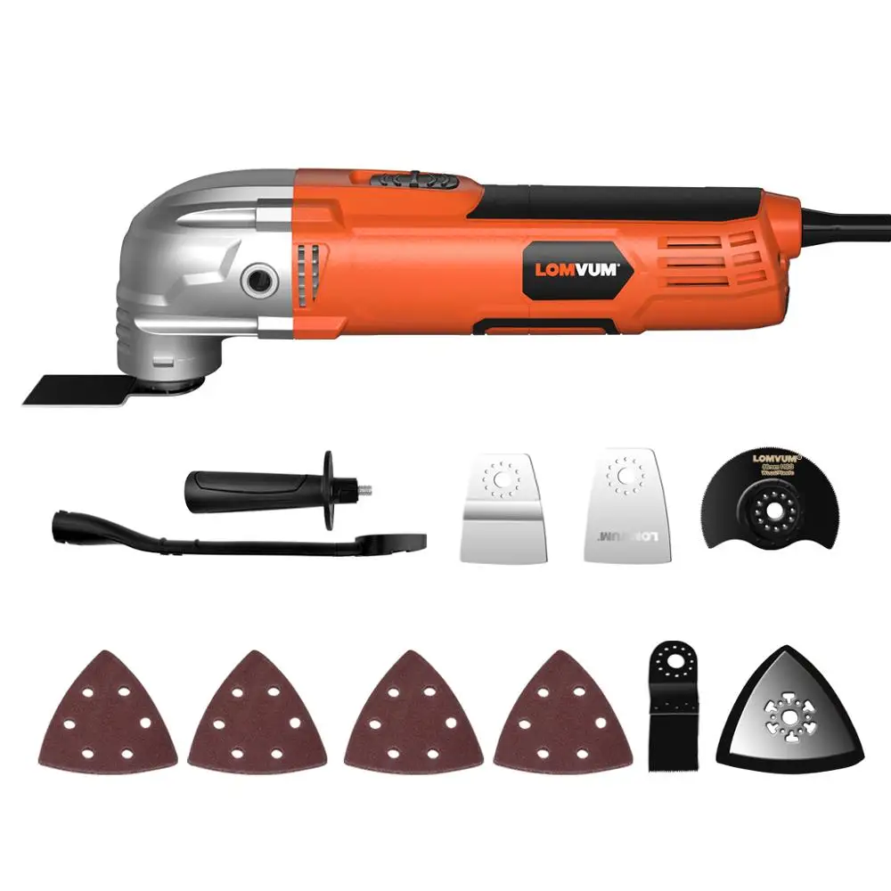 LOMVUM Oscillating Multi-Tool AC 260W Oscillating Tool 6 Speed ?? Woodworking Tools Renovator Electric Cutter EU Plug