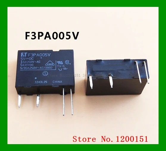 F3PA005V 5VDC 5A реле DIP- | Электронные компоненты и принадлежности