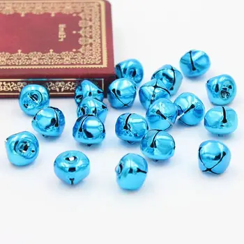 

100pcs Colorful Jingle Bells Loose Beads Pendants Christmas Jewelry Making