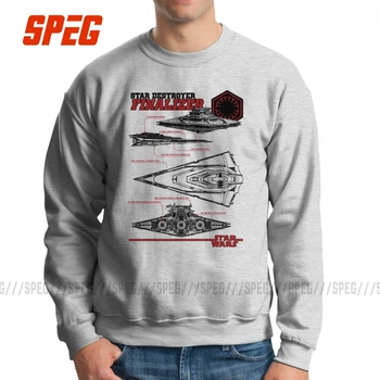 

Star Wars Star Destroyer Finalizer Men Hoodies Stylish Cotton Sweatshirt Crewneck Winter Pullovers for Male