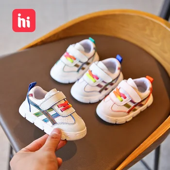 

HIPAC Baby Shoes Soft Bottom Cute Leisure 1-3-Year-Old Spring Breathable Boys and Girls Sports White Shoes Toddler Shoes