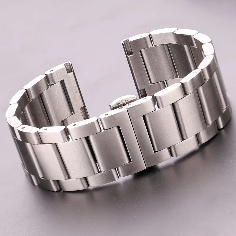Pulseira De Relógio De Aço Inoxidável 18 20 21 22 23 24mm Feminino ...