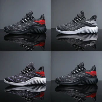 

Flying Woven Sneakers Men Casual Shoes Breathable Comfortable Soft Outdoor Walking Shoes Trainers Men Zapatillas De Hombre